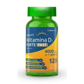 Xenivit witamina d forte fast 4000 j.m. x 120 tabletek do ssania