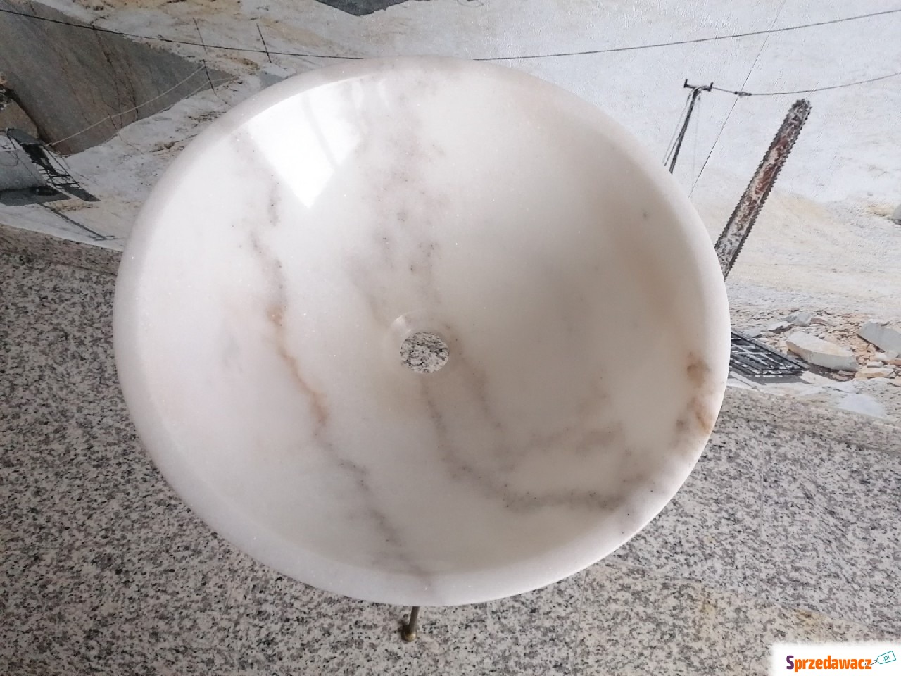 Umywalka marmurowa Blanco White