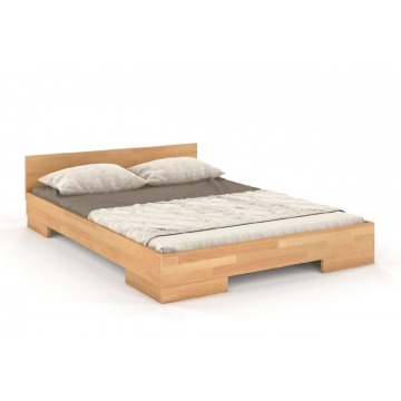 łóżko drewniane bukowe skandica spectrum niskie / 180x200 cm, kolor naturalny