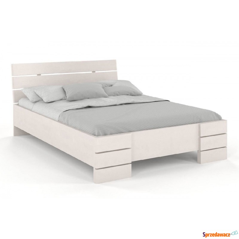 łóżko drewniane bukowe visby sandemo high / 1... - Łóżka - Długołęka