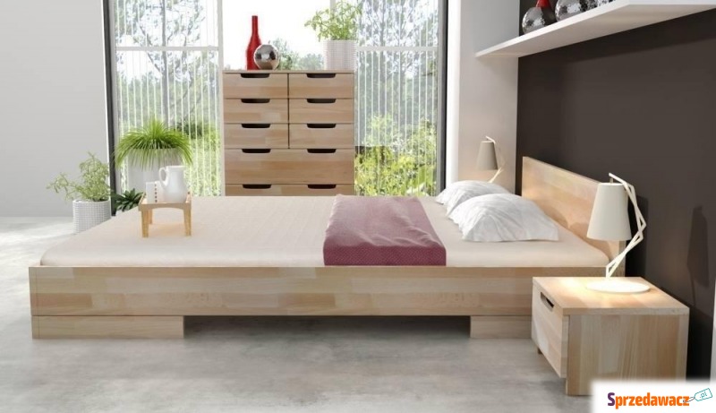 łóżko drewniane bukowe skandica spectrum niskie... - Łóżka - Otwock