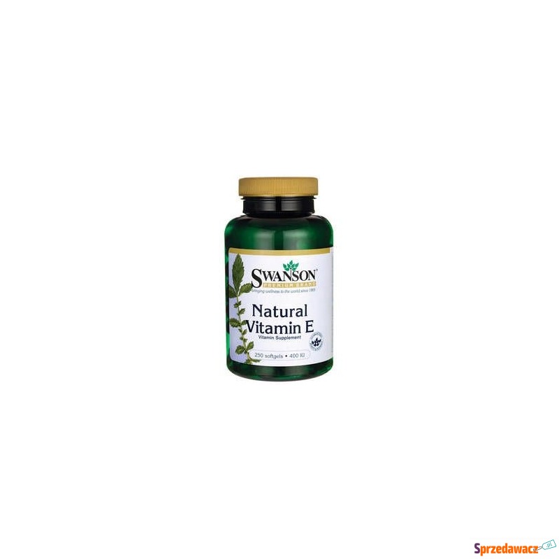 Swanson witamina e naturalna 400iu x 250 kapsułek - Witaminy i suplementy - Bełchatów