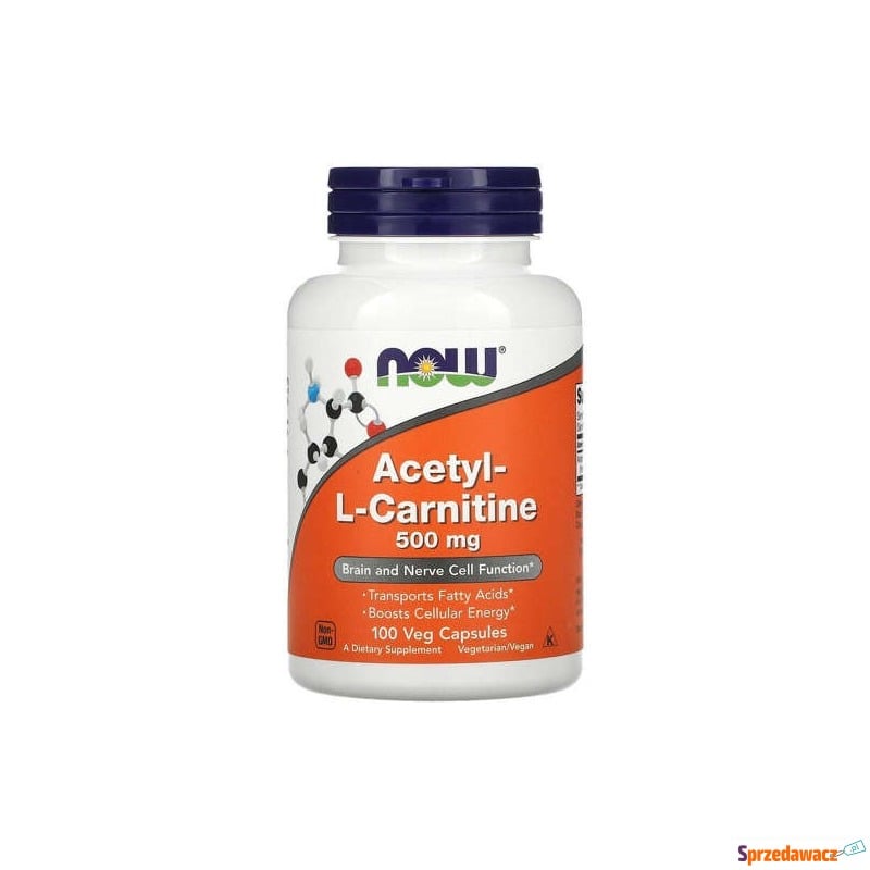 Acetyl-l-carnitine 500mg x 100 kapsułek - Witaminy i suplementy - Szczecinek