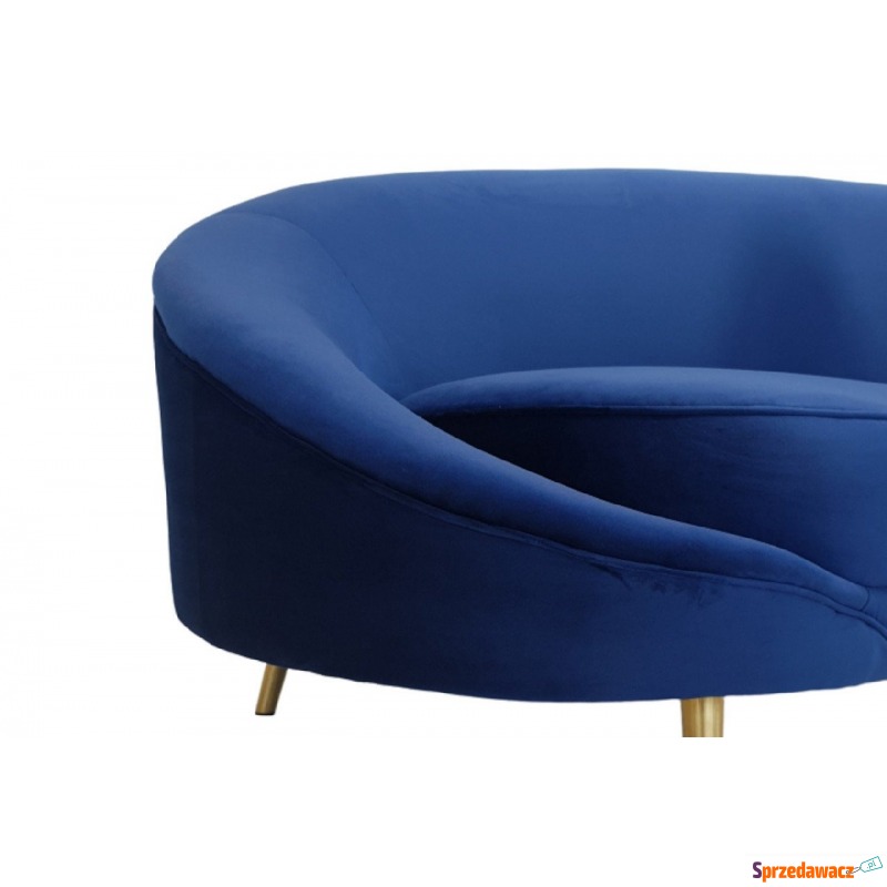 sofa rene w kształcie nerki, niebieska / szer... - Sofy, fotele, komplety... - Ostrołęka