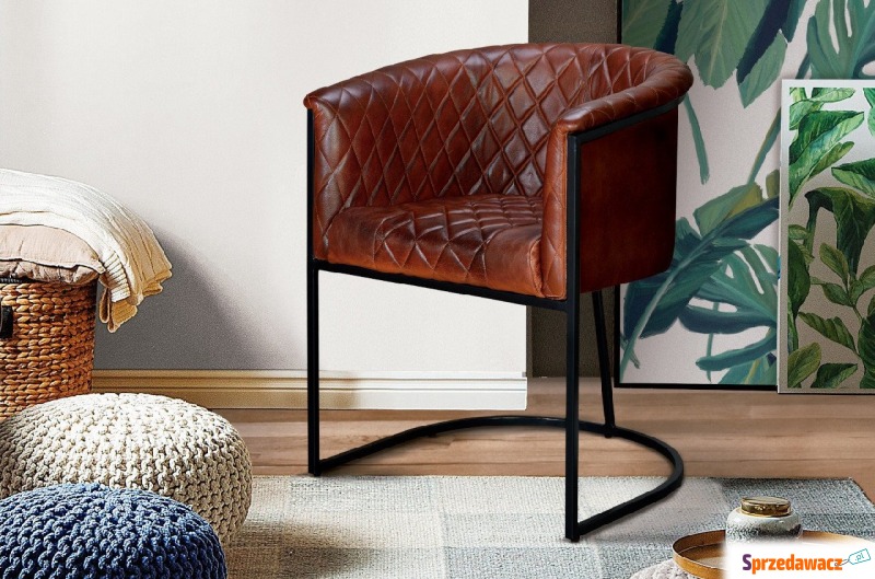 tapicerowane krzesło negro na metalowej podstawie - Krzesła kuchenne - Bielsk Podlaski