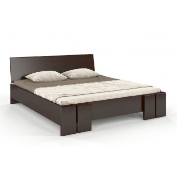 łóżko drewniane bukowe skandica vestre maxi / 200x200 cm, kolor palisander