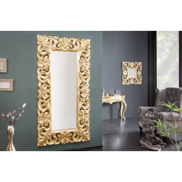 złote lustro venice w stylu glamour / 90x180 cm