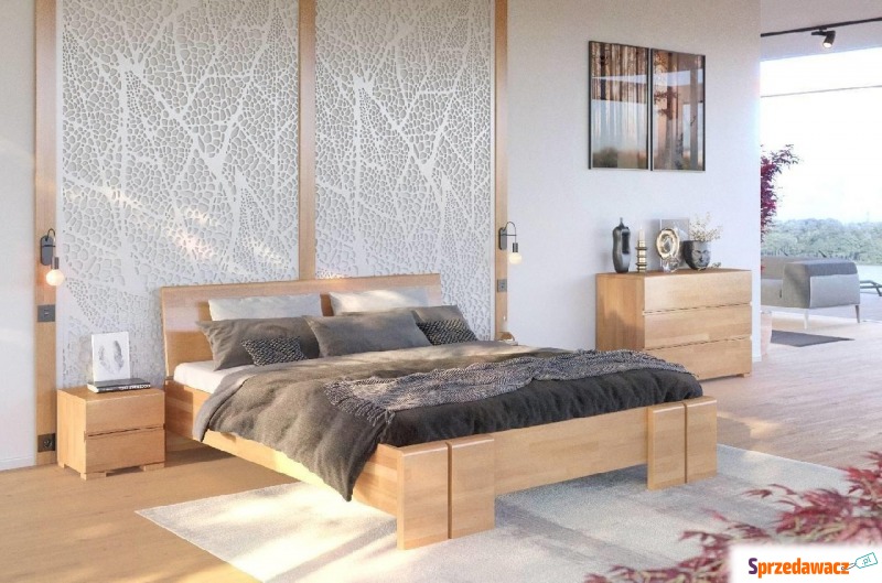 łóżko drewniane bukowe skandica vestre maxi &... - Łóżka - Sanok