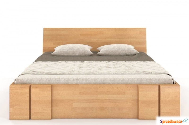 łóżko drewniane bukowe z szufladami skandica... - Łóżka - Jabłowo
