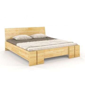 łóżko drewniane sosnowe ze skrzynią na pościel skandica vestre maxi & st / 140x200 cm, kolor natural