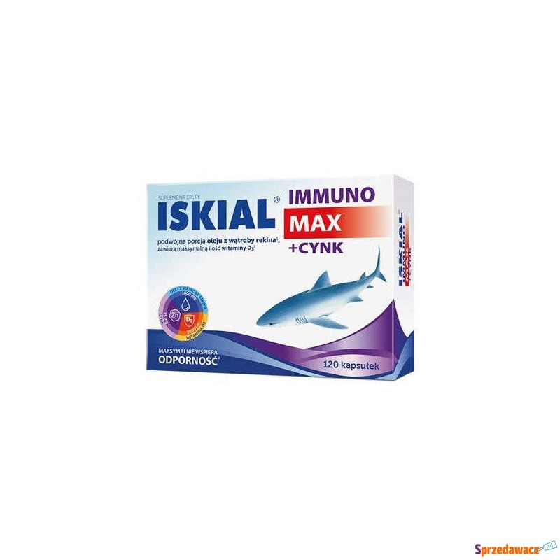 Iskial immuno max + cynk x 120 kapsułek - Witaminy i suplementy - Chrośnica
