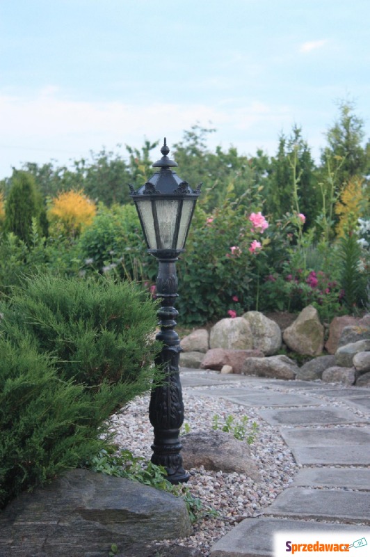 Lampa żeliwna stylowa ogrodowa taras oświetlenie... - Lampy - Gołdap