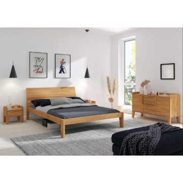 łóżko drewniane bukowe skandica agava / 120x200 cm, kolor naturalny