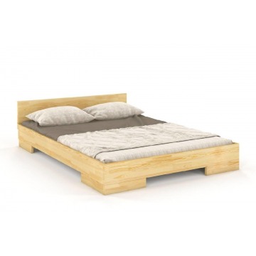 łóżko drewniane sosnowe skandica spectrum niskie / 140x200 cm, kolor naturalny