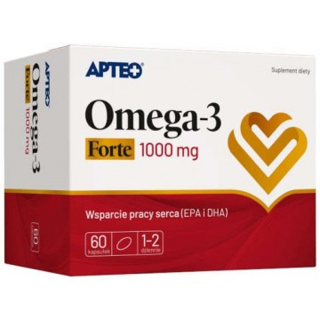 Apteo omega-3 forte 1000mg x 60 kapsułek