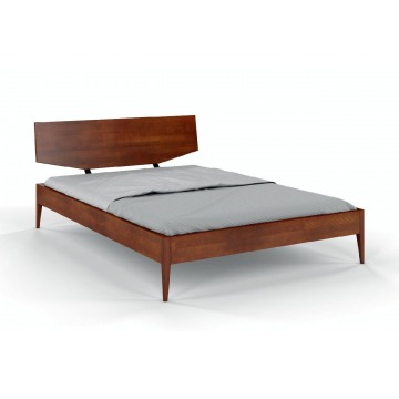 łóżko drewniane bukowe skandica sund / 160x200 cm, kolor orzech