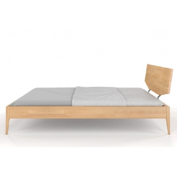 łóżko drewniane bukowe skandica sund / 200x200 cm, kolor naturalny