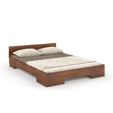 łóżko drewniane bukowe skandica spectrum long (długość + 20 cm) / 200x220 cm, kolor orzech