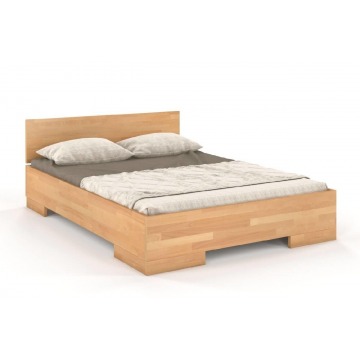 łóżko drewniane bukowe ze skrzynią na pościel skandica spectrum maxi & long st / 140x220 cm, kolor n