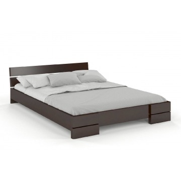 łóżko drewniane bukowe visby sandemo / 90x200 cm, kolor palisander