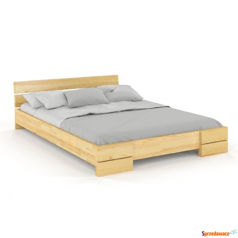 łóżko drewniane sosnowe visby sandemo / 140x200... - Łóżka - Zielona Góra