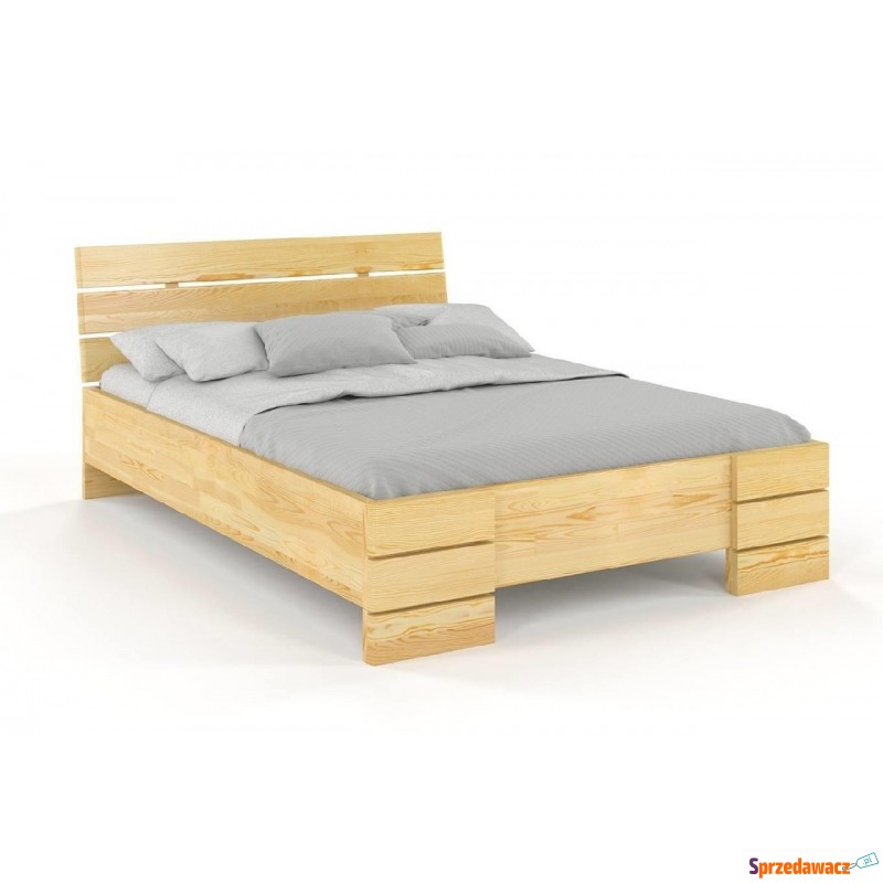 łóżko drewniane sosnowe visby sandemo high /... - Łóżka - Opole