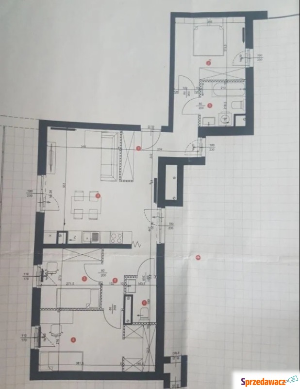 Mieszkanie  4 pokojowe Wrocław - Krzyki,   80 m2, 4 piętro - Sprzedam