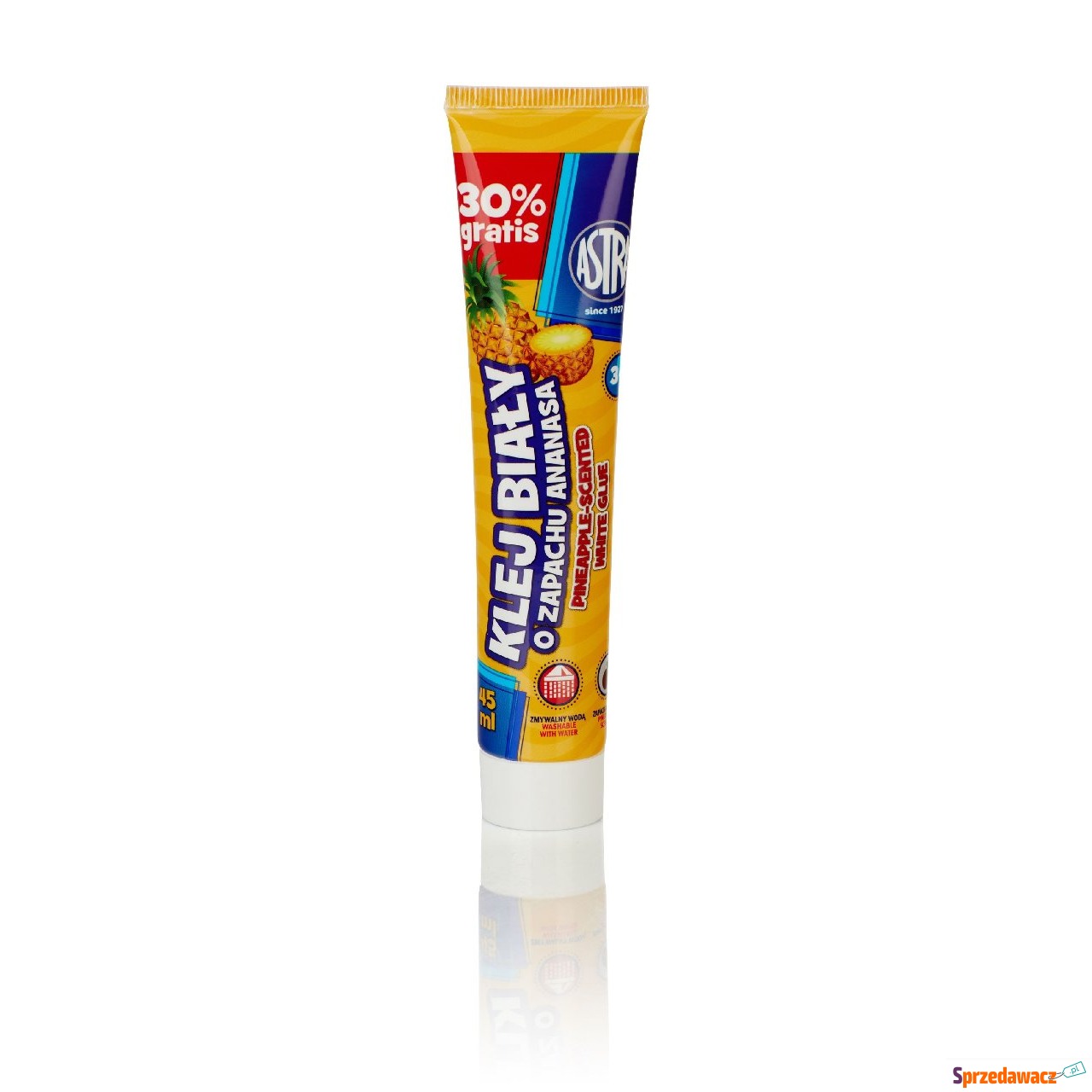 Klej tuba 45ml zapach poziomka...
