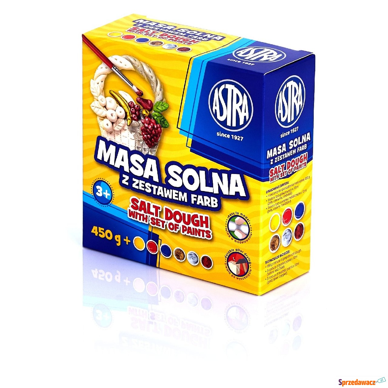 Masa solna 0,45kg+farby Astra