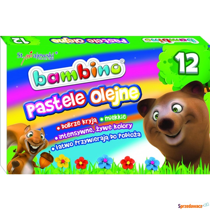 Pastele olejne 12 kolor Bambino
