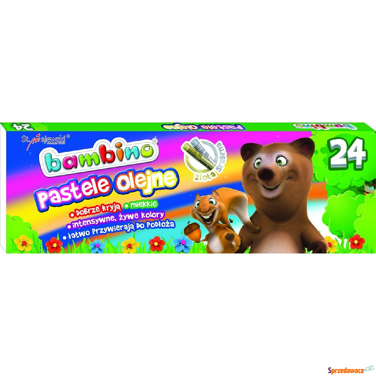 Pastele olejne 24 kolor Bambino