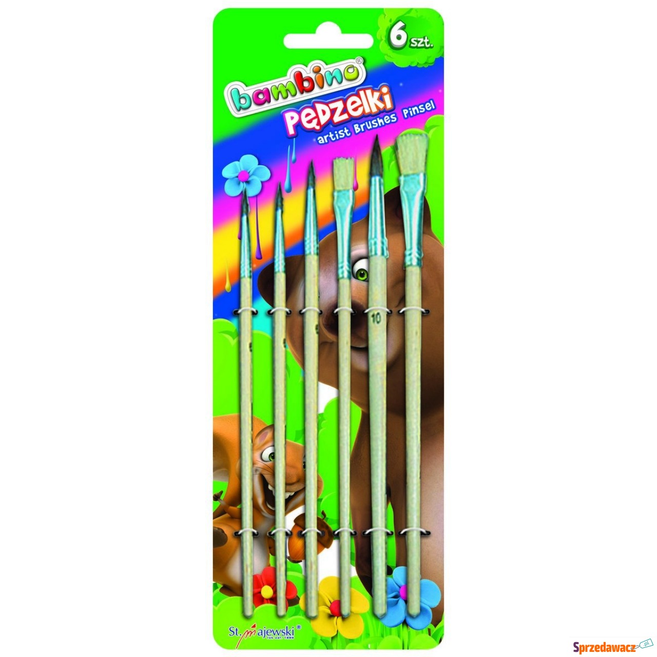 Pędzelki do malowania farbami...