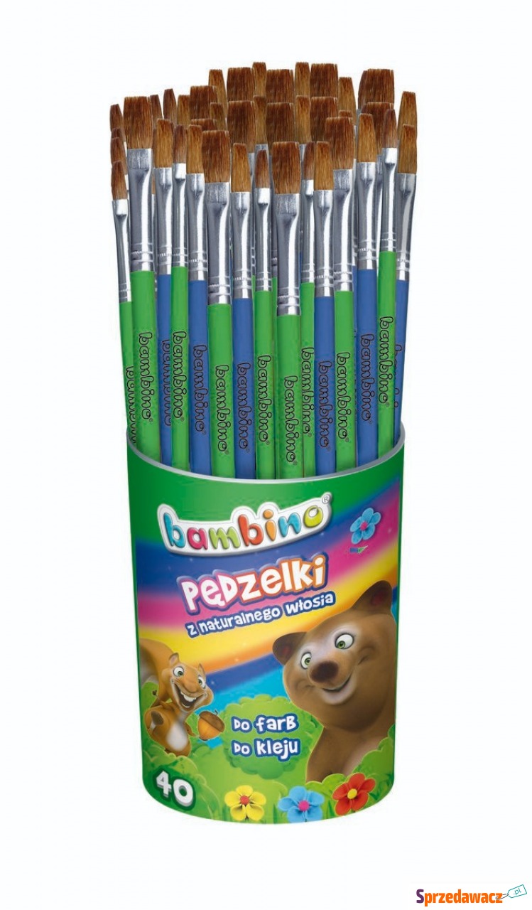 Pędzelki do farb i kleju Bambino...