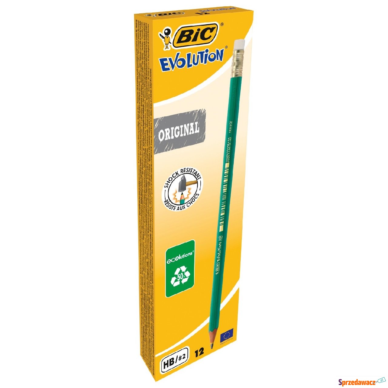 Ołówek HB z gumką 655 Bic Evolution