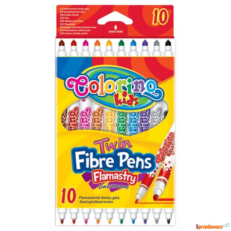 Flamastry 10 kol dwustronne Colorino