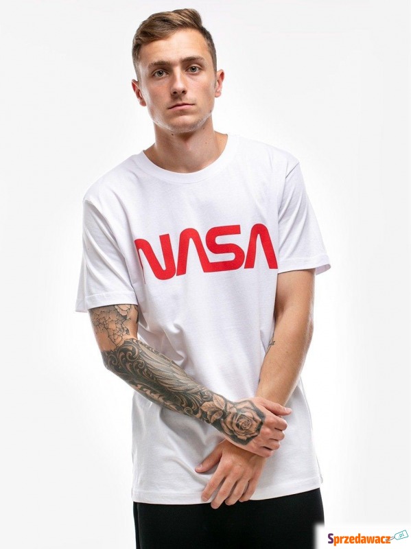MT626 NASA Worm Tee White - Bluzki, koszulki - Kędzierzyn-Koźle