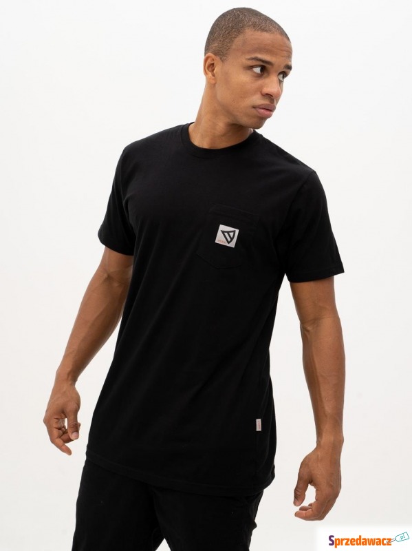 Koszulka z krótkim rękawem dystrykt pocket czarna - Bluzki, koszulki - Koło