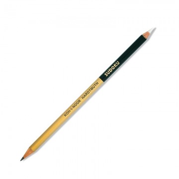 Ołówek 2B sudoku koh-i-noor z precyzyjną gumką do krzyżówek