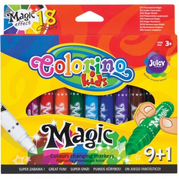 Flamastry Magic 10 kolorów Colorino magiczne zmieniające kolory