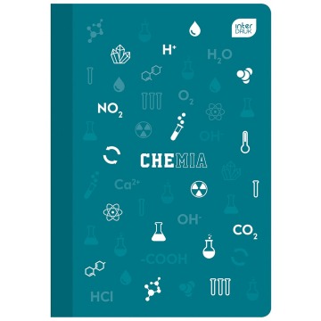 zeszyt przedmiotowy tematyczny chemia a5 60 okładka pp plastikowa interdruk