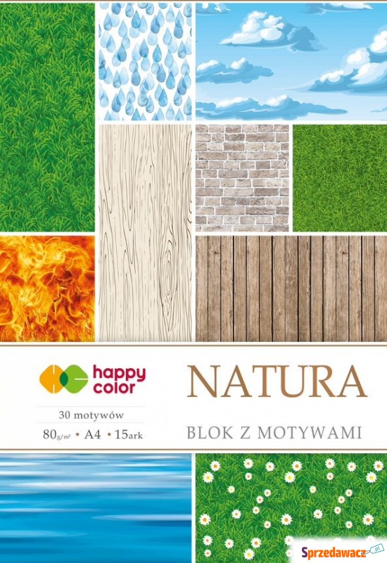 blok z motywami a4 natura happy color 15 kartek... - Papier - Wrocław
