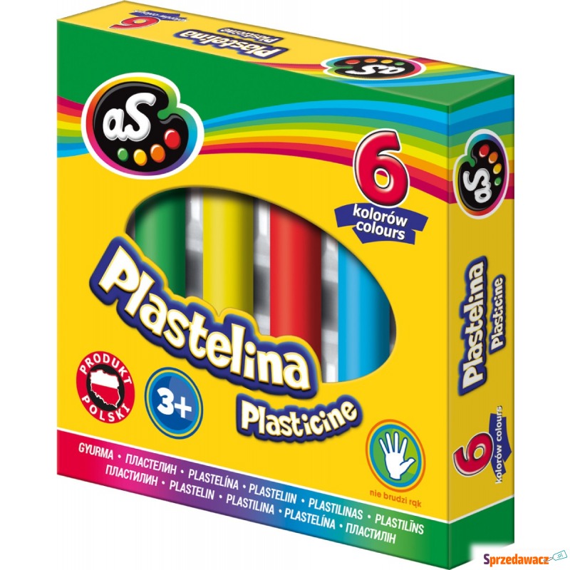 Plastelina dla dzieci Astra AS 6 kolorów - Artykuły papiernicze... - Chorzów