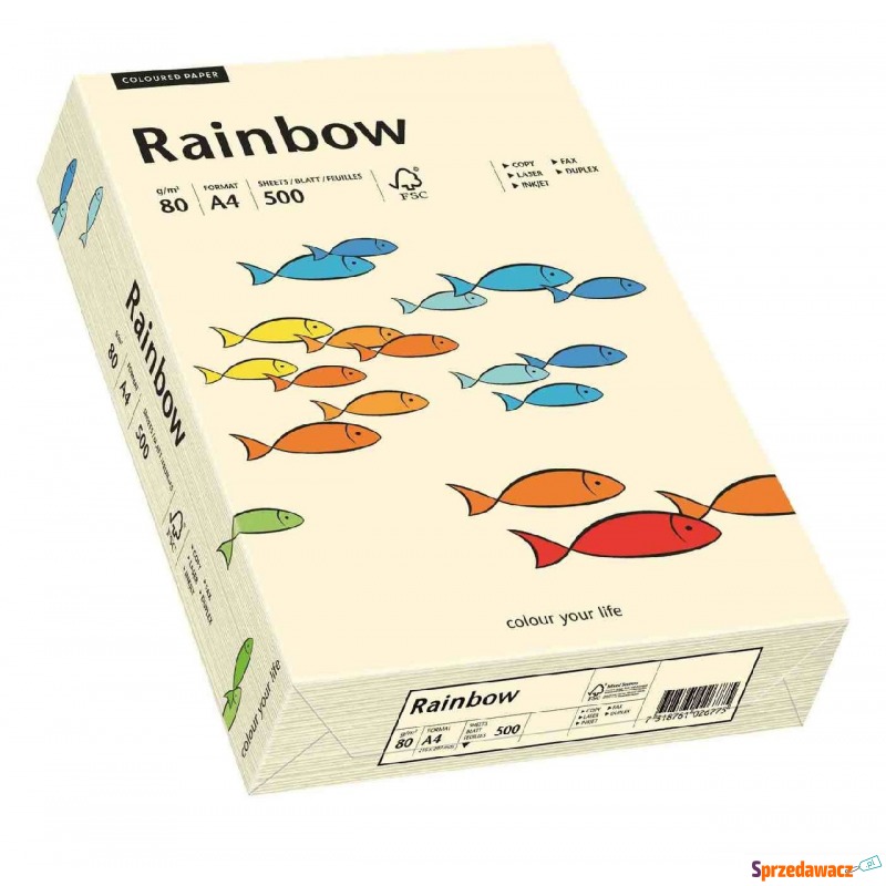 papier ksero a4 a'500 rainbow 80g kremowy 03 - Papier biurowy - Koszalin