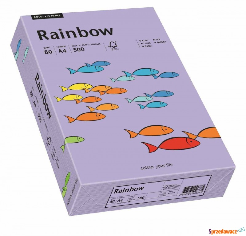papier ksero a4 a'500 rainbow 80g fioletowy 60 - Papier biurowy - Konin