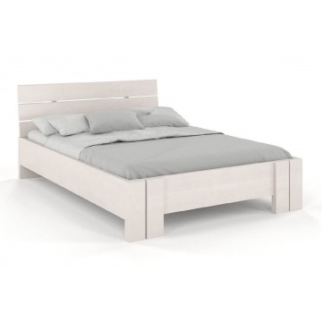 łóżko drewniane bukowe visby arhus high / 160x200 cm, kolor biały