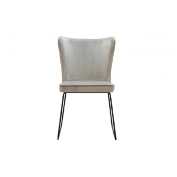 nowoczesne krzesło tapicerowane ponte u na metalowych nogach