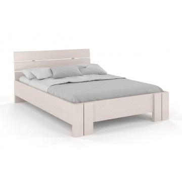 łóżko drewniane sosnowe visby arhus high & long (długość + 20 cm) / 120x220 cm, kolor biały