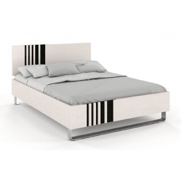 łóżko drewniane bukowe visby kielce / 120x200 cm, kolor biały