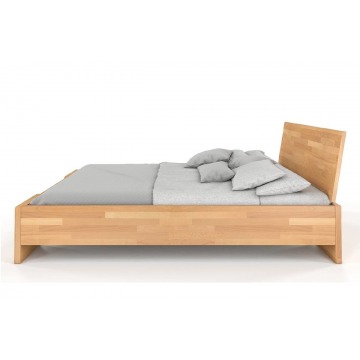 łóżko drewniane bukowe visby hessler high / 120x200 cm, kolor naturalny