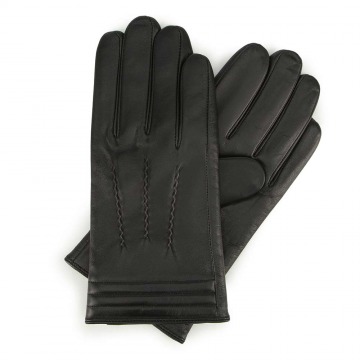 Wittchen - Męskie rękawiczki skórzane z ociepleniem stębnowane